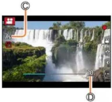 PANASONIC Lumix DC-ZS200D - Appuyez sur la touche d'images animées (ou la touche d'obturateur) pour commencer à enregistrer. - 2