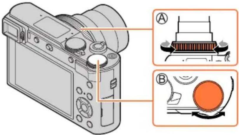 PANASONIC Lumix DC-ZS200D - Bague de commande/Molette arrière - 1