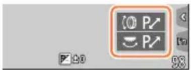 User interface toolbar with icons and numeric input fields, highlighting 'P' function buttons