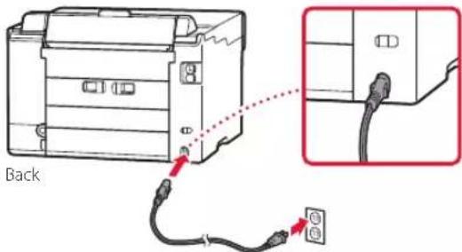CANON MAXIFY GX5540 - Turning on the Printer - 1