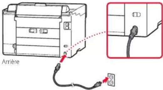 CANON MAXIFY GX5540 - Mise sous tension de l'imprimante - 1