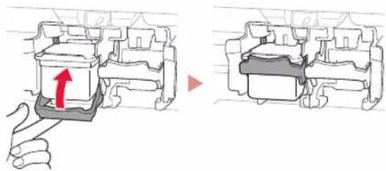 CANON PIXMA TS3452 - Raise the ink cartridge lock lever. - 1