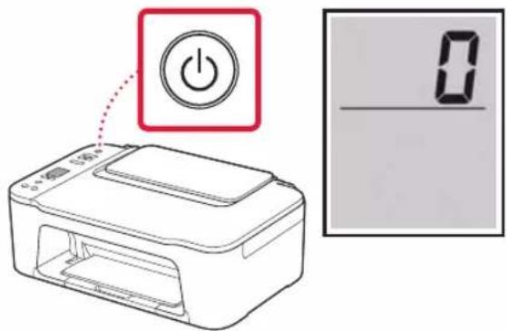 CANON PIXMA TS3452 - Accensione della stampante - 3