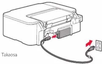 CANON PIXMA TS3452 - Virran kytkeminen tulostimeen - 2