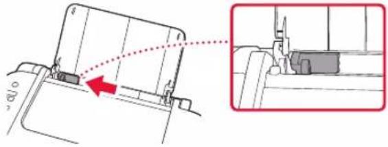 CANON PIXMA TS3452 - Skjut pappersledaren åt vänster. - 1