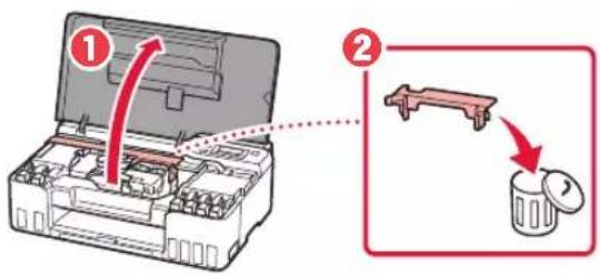 CANON PIXMA G540 - Retirar los materiales de protección - 2