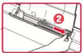 Technical diagram showing a mechanical assembly with labeled component '2' and directional arrow