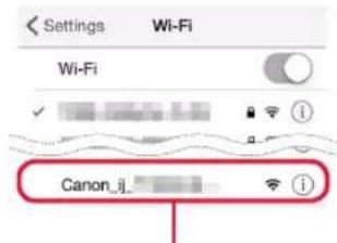 Settings Wi-Fi Wi-Fi Canon_ij