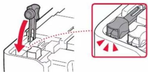 CANON PIXMA G540 - Replacez le capuchon de cartouche correctement. - 1