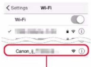 Settings Wi-Fi Wi-Fi Canon_ij