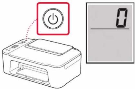 CANON PIXMA TS3440 - Mise sous tension de l'imprimante - 3