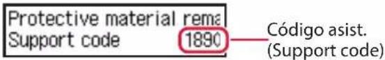 CANON PIXMA GM4040 - Si un mensaje de error (código de asistencia) se muestra en la pantalla - 1
