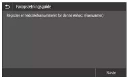 CANON i-SENSYS MF525x - Konfiguration af faxindstillingerne - 2