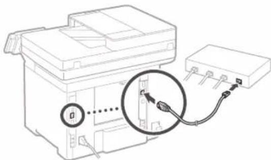 CANON i-SENSYS MF525x - Traadiga LAN-vorgu kaudu   uhendamine - 2