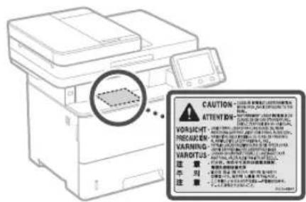 CANON i-SENSYS MF525x - Siguranta privind laserul - 1