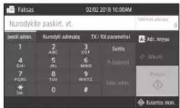 CANON i-SENSYS MF525x - Faksogramu siuntimas* - 2