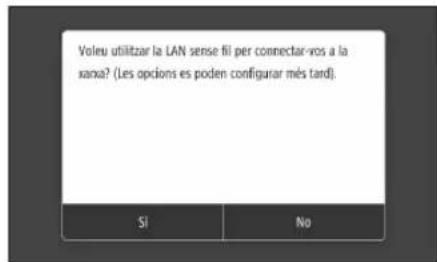 CANON i-SENSYS MF525x - Específicar el métode de connexión - 1