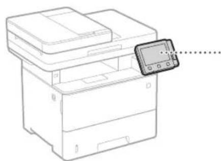 CANON i-SENSYS MF525x - Sæt maskinen i gang fra betjeningspanelet - 1