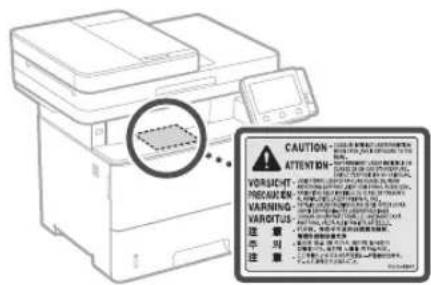 CANON i-SENSYS MF525x - Etiqueta de seguetat del laser - 1