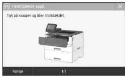 CANON i-SENSYS LBP212dw - Der er opstået et papirstop - 1