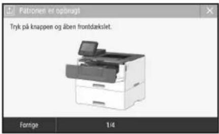 CANON i-SENSYS LBP212dw - Udskiftning af tonerpatronen - 1