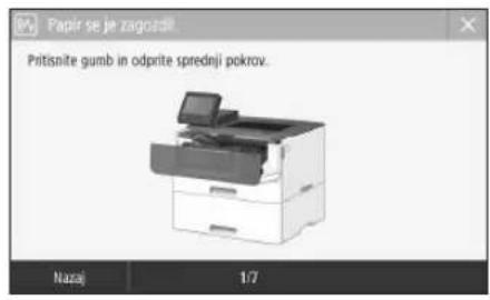 CANON i-SENSYS LBP212dw - Naprava ne deluje Prišlo je do zastojev papirja - 3