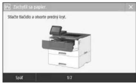 CANON i-SENSYS LBP212dw - Zdá sa, že zariadenie nefunguje Došlo k zaseknutiu papiera - 1