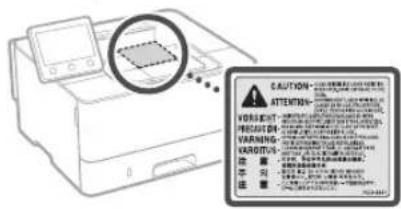 CANON i-SENSYS LBP212dw - Laserveiligheid - 1