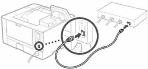 CANON i-SENSYS LBP212dw - Aby połączyć się przez przewodową sieć LAN - 2