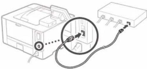 CANON i-SENSYS LBP212dw - Pripojenie pomocou káblovej siete LAN - 2