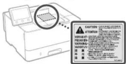 CANON i-SENSYS LBP212dw - Siguranța privind laserul - 1