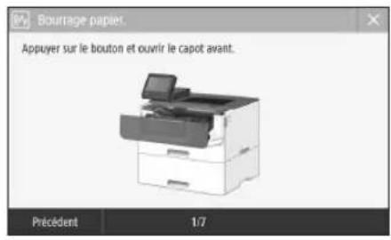 CANON i-SENSYS LBP212dw - L'appareil ne fonctionne pas En cas de bourrage papier - 3