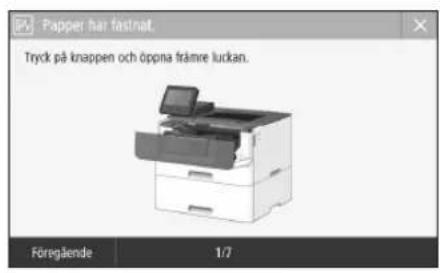 CANON i-SENSYS LBP212dw - Enheten verkar inte fungera Papper har fastnat - 4
