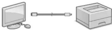 CANON i-SENSYS LBP212dw - Vzpostavitev povezave prek USB-ja - 1