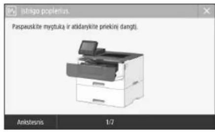 CANON i-SENSYS LBP212dw - Atrodo, kad jrenginys neveikia lstrigo popierius - 2