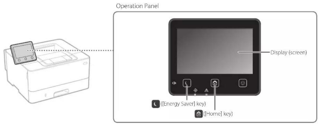 CANON i-SENSYS LBP212dw - Start the Operation from the Operation Panel - 1