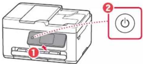 CANON PIXMA TS7740i - Mise sous tension de l'imprimante - 2