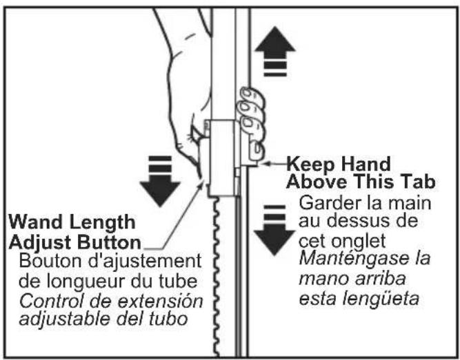 PANASONIC MC-CG955 - Telescopic Wand Adjustments - 1