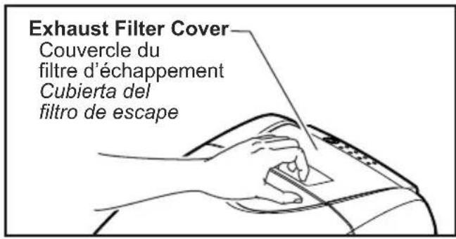 PANASONIC MC-CG955 - Exhaust Filter Changing - 1