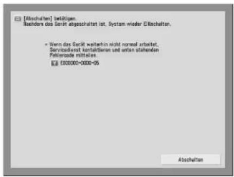 CANON imagePRESS C9010VP - Wenn eine Meldung unten in der Anzeige erscheint: - 2