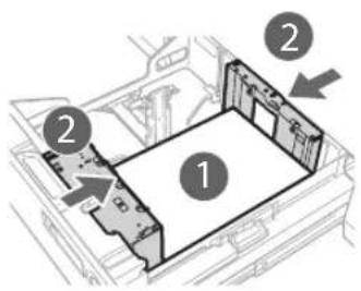 CANON imagePRESS C9010VP - Move the size change plates to a position where it does not catch on the paper. - 1