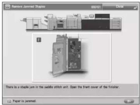 CANON imagePRESS C9010VP - ■ Clearing Paper Jams and Staple Jams - 2