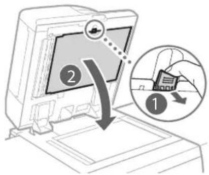 CANON imagePRESS C9010VP - Pulire l'area di scansione originali. - 1