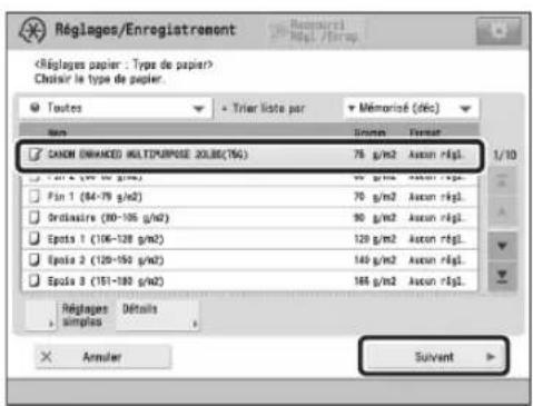 CANON imagePRESS C9010VP - ■Mémorisation des types de papier personnalisés - 3