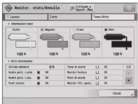 CANON imagePRESS C9010VP - Schermata [Toner/Altro] - 1