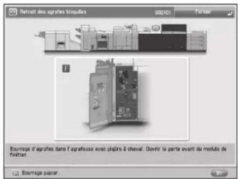 CANON imagePRESS C9010VP - Ecran d'un bourrage papier - 1