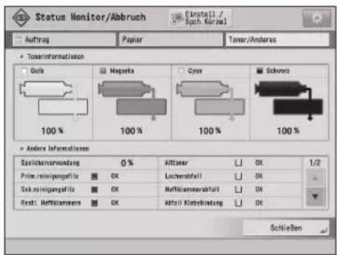 CANON imagePRESS C9010VP - [Toner/Anderes]-Bildschirm - 1
