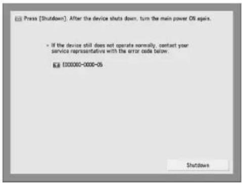 CANON imagePRESS C9010VP - If a message is displayed on the bottom of the screen: - 2