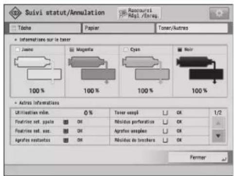 CANON imagePRESS C9010VP - Ecran [Toner/Autres] - 1