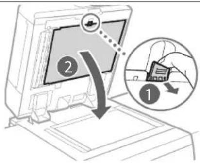 CANON imagePRESS C9010VP - Reinigen Sie den Originalscanbereich. - 1